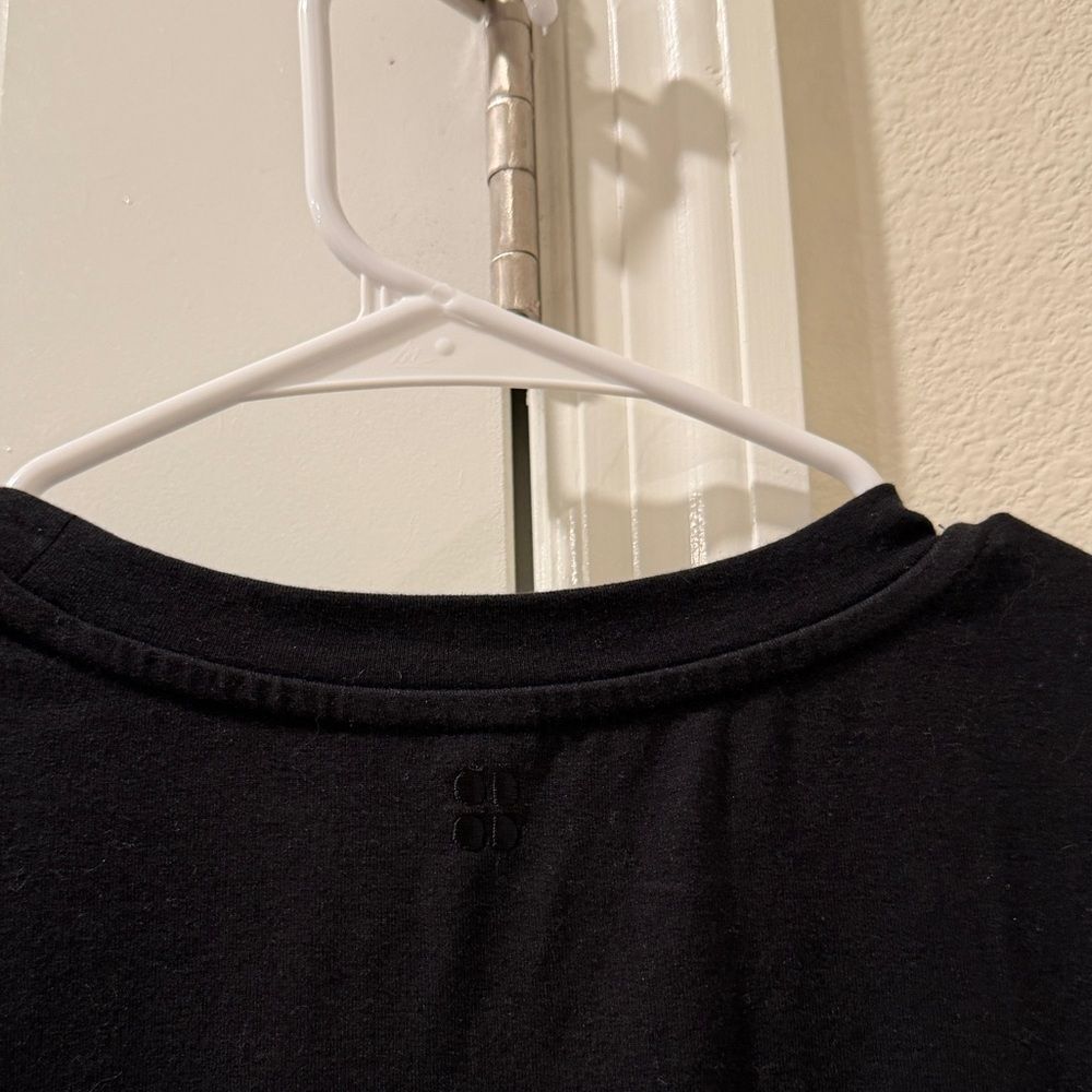 Sweaty Betty Knot Front Midi Dress In Black Size 8 - Picture 5 of 6